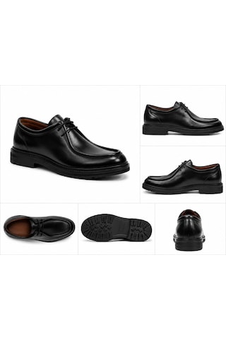 Classics Men Suni Deri Erkek Günlük Ayakkabı Loafer Ayakkabı 7722 Siyah