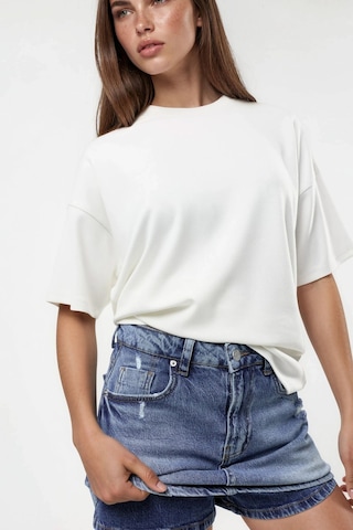 Hiccup Denim Şort Etek Açık Mavi Denim