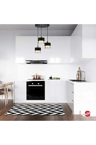 Metal Ve Cam Modern Avize, E27 Soket, 40 Cm 01G Taba