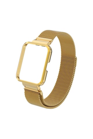 Xiaomi Redmi Watch 2 Lite Uyumlu Krd-58 Metal Zore Kordon-kırmızı