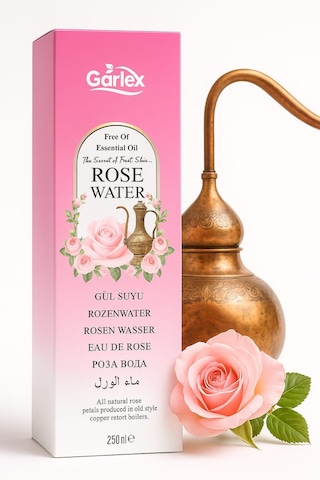 Garlex Nemlendirici ve Canlandırıcı Doğal Gül Suyu 250 ML