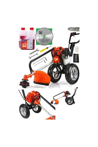 Staxx Power BTT9900 Tekerlekli Benzinli Motorlu Tırpan + Ot Biçme Makinesi
