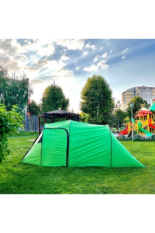 Family 4 Kişilik Çadır - Argeus - Çift Tenteli Çadır - Aile Çadırı - Arg-202 - Geniş Bagajlı Çok Renkli