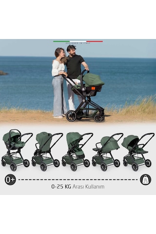 Elele Firenze Travel Sistem Bebek Arabası Yeşil