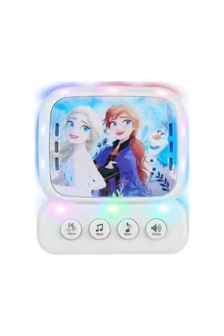 Disney Frozen Karlar Ülkesi Mini Karaoke Mikrofon Seti Işıklı Kemer Kancalı Lisanslı Mikrofonlu DY-3650-FR