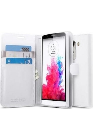 Spigen G3 İle Uyumlu Kılıf Slim Wallet S Cüzdan White