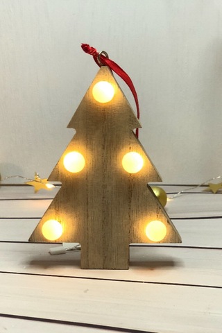 Çamağacı Led Işıklı Yılbaşı Ağaç Süsü Gün Işığı