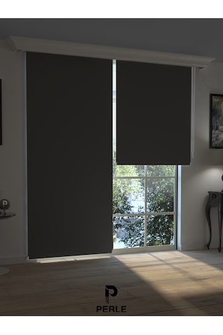 Koyu Gri Blackout Stor Perde Tam Karartma Yüksek Kalite Superblackout Koyu Gri