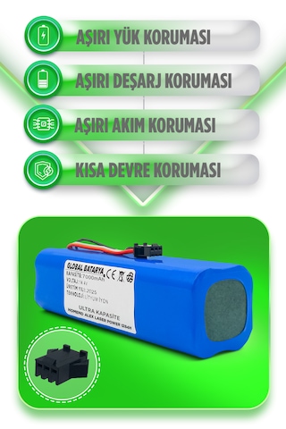 Homend Alex Laser Power 1284h Batarya 7000mah Lityum İyon Pil