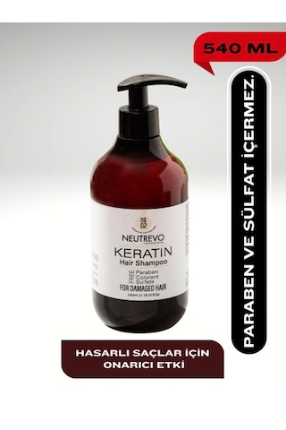 Neutrevo Professional No:2 Keratin Serisi Onarıcı Ve Güçlendirici Saç Bakım Şampuanı 540 Ml Tüm Saç Tipleri