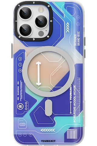 Youngkit Apple Uyumlu iPhone 13 Pro Max Kılıf Magsafe Şarj Özellikli YoungKit Metaverse Serisi Kapak YOUNGKİT-TA85044