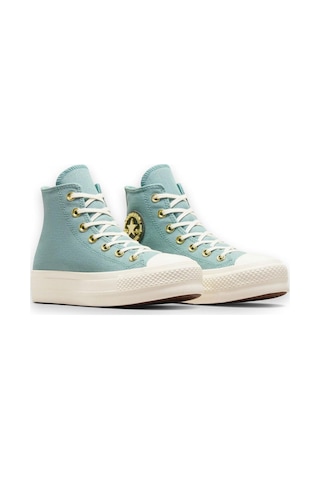 Converse A11495c Chuck Taylor All Star Lift Sneakers Açık Yeşil Unisex Spor Ayakkabı-6382 A11495c-423-vernal Pool/egret/true Nature