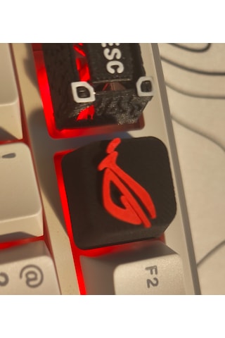 Rog Logolu Özel Keycap 3'lü Set Mekanik Klavye Tuş Takımı Asu