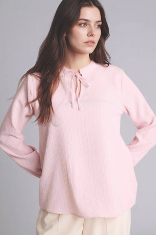 Defacto Gofre Dokulu Bluz H0491ax26sppn74 Pembe-pn74