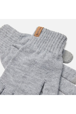 Timberland Rib Knit Glove Erkek Eldiven-34017 Gri