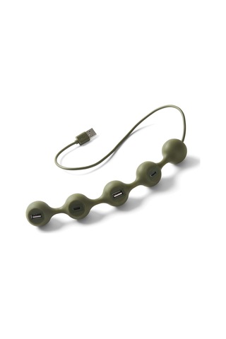 Lexon Peas Hub 2 USB Çoğaltıcı Haki