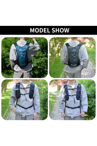 Junletu Yürüyüş Sırt Çantası Su Geçirmez Hafif Seyahat Sırt Siyah Diğer Çok Renkli