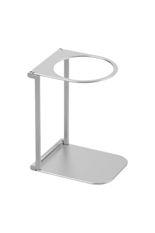 Homyl Alüminyum El Demleme Braketi Küçük Presli Kahve Gümüş