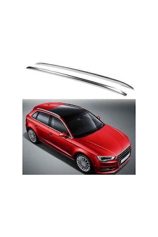 Autogp Audi A3 Tavan Çıtası Mat Krom Tavan Kenar Rayı 2013+ 8v