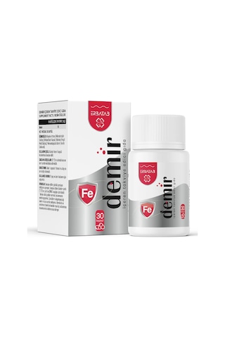 Erbatab Demir İçeren Takviye Edici Gıda 30 Kapsül