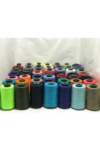 Dikiş İplik 49'lı Set Dikiş İpliği 120 No 5000m Polyester