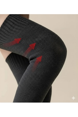 Zilvana Unisex Kalın Termal Tayt Siyah M Beden Polar Astar, Isı Yalıtımlı İçlik 70-110 Kg