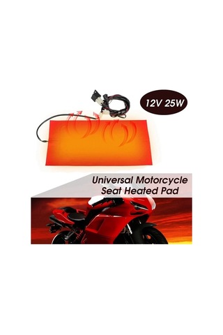 Agoodshop Internet 25w 12v Evrensel Motosiklet Atv Koltuk Isıtmalı Yastık Kış Isıtıcı Su Geçirmez Pe