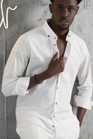 Advante Panolu Yaka Düğmeli Pamuklu Slimfit Yazlık Gömlek Kahve