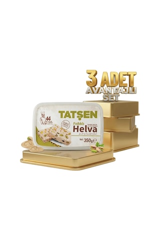 Tatşen Helva Fıstıklı 3x350 Gr