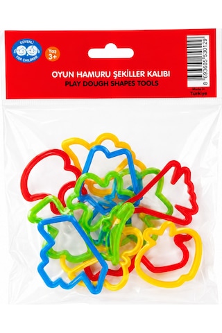 4 Renk Oyun Hamuru 400 Gr 12 Parça Kalıp Çok Renkli