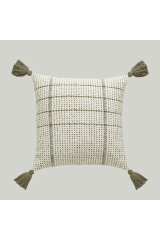 Linens Coze Kırlent Kılıfı 50x50 Cm Hardal Yeşil