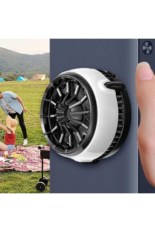 Trendooze Homyl Vakumlu Soğutma Fanı, Kablosuz Şarj, Beyaz, Hızlı Soğutma