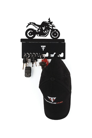 Torque-MX Metal Dekoratif Anahtar Askısı EA19 Siyah