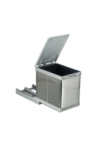 Pelikan Raylı Dolap Içi Çöp Kovası 21700 Paslanmaz Krom 16 L