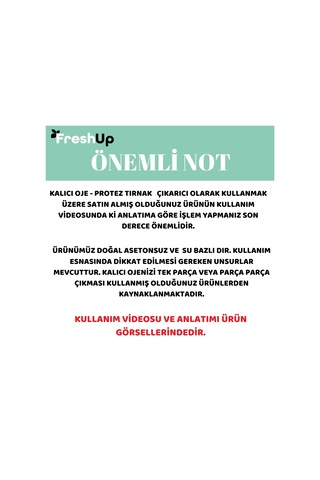 Freshup Protez Tırnak ve Kalıcı Oje Çıkarıcı Tırnak ve Tırnak Eti Bakım Yağı 10 ML