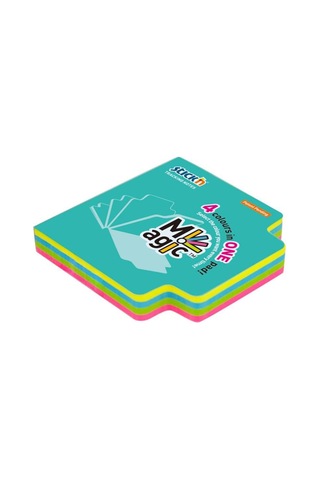 Hopax Stickn 70X70 4 Neon Renk 100 Yaprak Yapışkanlı Not Kağıdı