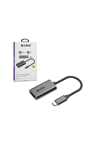 Çevirici Adaptör Type-C To Hdmı 4K S-Link Sw-U512 (548055052) Çevirici Adaptör Type-C To Hdmı 4K S-Link Sw-U512 (548055052)