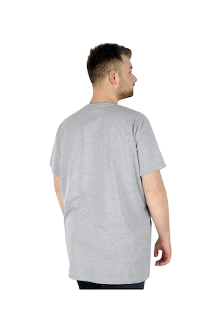 Mode Xl Büyük Beden T-Shirt V Yaka Likralı 20150 Grimelanj 001