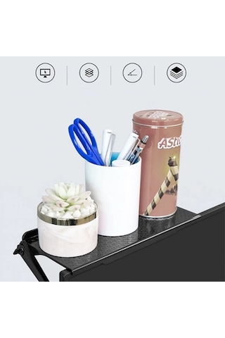 Ally Portatif Katlanabilir Laptop Monitör Tv Üstü Stand Tutucu Plastik 30x11,3 Cm Mh-hs0422-4437