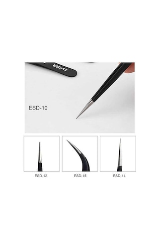 6 Çeşit Vetus Hassas Elektronik Cımbız Seti Antistatik Çelik