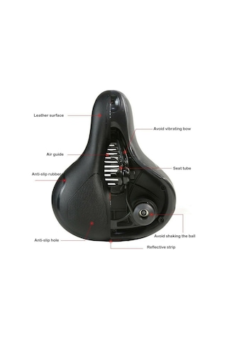 Dinosaurs Store Geniş Bisiklet Eyeri - Siyah Altın