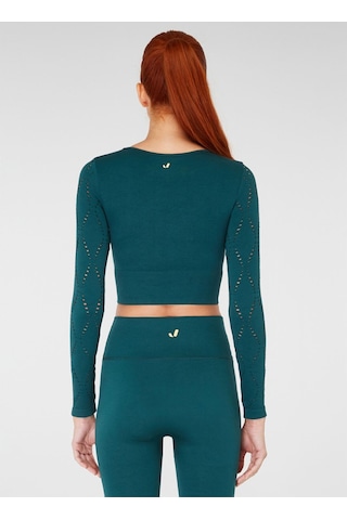Jerf Naples Uzun Kol Crop Top Econyl Yeşil
