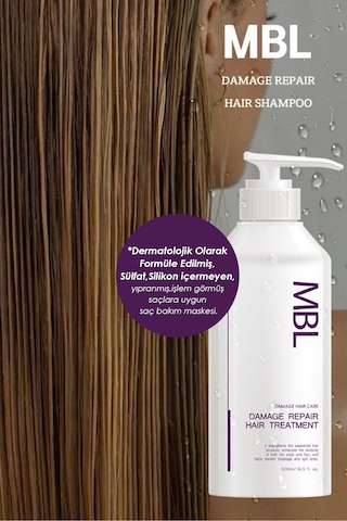 Mbl Saç Onarıcı Maske Kırılma Karşıtı, Nemlendirici, Güçlendirici Bakım 500ml