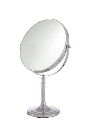 Krom Çift Taraflı Makyaj ve Masa Aynası 35 CM MB030