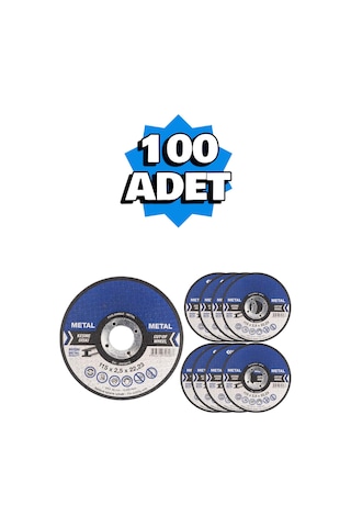 115x2,5 Metal Kesme Taşı 100 Adet Spiral Taşlama Demir Kesme İnox Kesici Kesme Diski 115x2,5x22,23