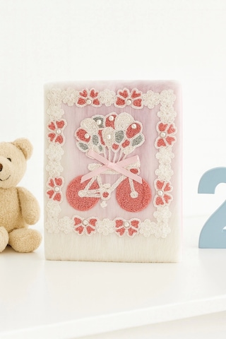 Çocuk Peluşlu Anı Defteri 80 Yaprak İthal Ürün Bisiklet Çok Renkli