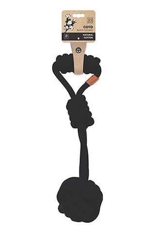 M-pets Coto Tug Ball Örgü Köpek Oyuncağı Siyah 36 Cm 244-50010.01