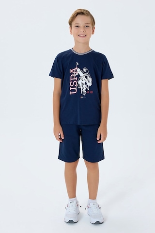 U.S. Polo Assn. Erkek Çocuk Bermuda 2'li Takım Lacivert-2689
