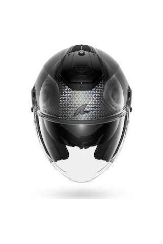 Shark Dqu Rs Jet Carbon Ikonık Açık Kask