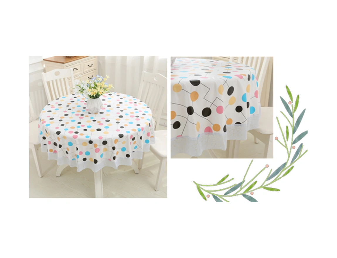 137 Cm Yuvarlak Masa Örtüsü Pvc Su Geçirmez Yağ Geçirmez Masa Örtüsü Yuvarlak Masa Örtüsü Restoran Ziyafet Masa Örtüsü Düğün Parti Masa Örtüsü Masa Örtüleri Beyaz -